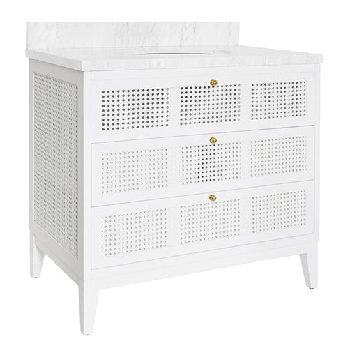 Worlds Away - Bath Vanity Sink in Matte White Lacquer - WYNN WH - GreatFurnitureDeal