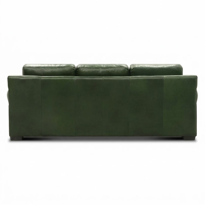 Mariano Italian Leather Furniture - Windsor Italian Green Leather Sofa - GTRX-WINDSOR-S - GreatFurnitureDeal