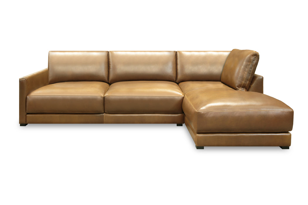 GFD Leather - Bravo Right Arm Facing Sofa Chaise - X14-32, 55-BrB