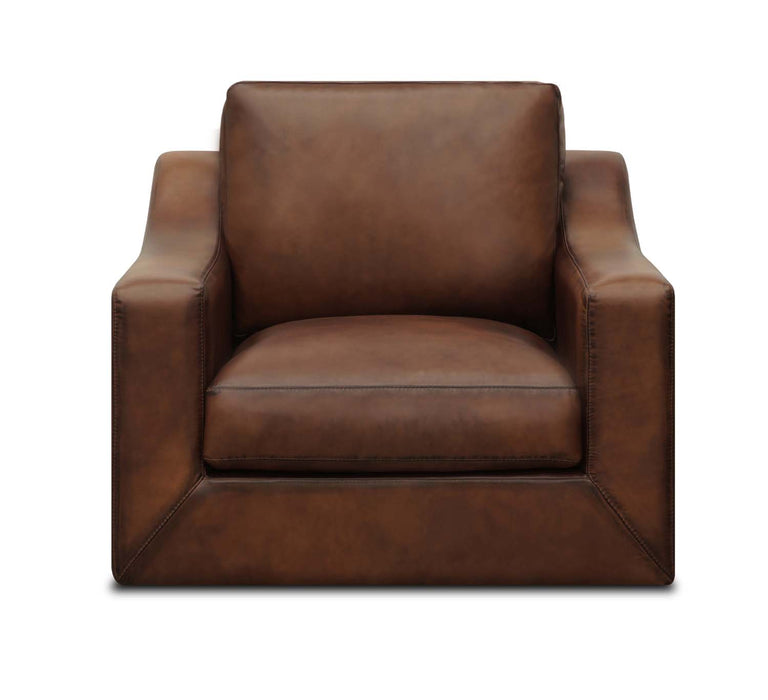 GFD Leather - Daytona Hand Antiqued All Leather Swivel Chair - X16-6A