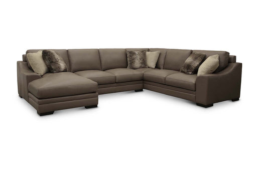 GFD Leather - Boca All Leather Right Arm Chaise Corner Sectional - X19-22/85/21/53 - GreatFurnitureDeal