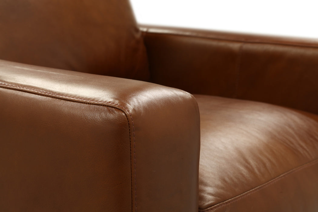 GFD Leather - Santiago Chair - Shown In Soleil Luggage - X1-10