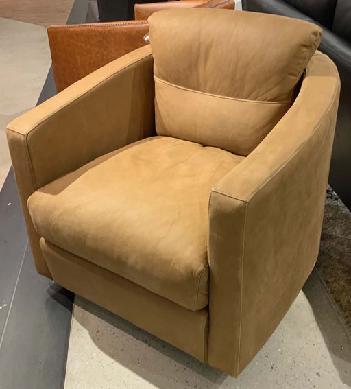 GFD Leather - Campbell All Leather Swivel Chair - X27-6M-NR - GreatFurnitureDeal