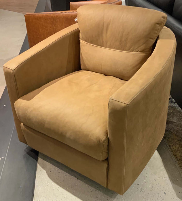 GFD Leather - Campbell All Leather Swivel Chair - X27-6M-NR - GreatFurnitureDeal