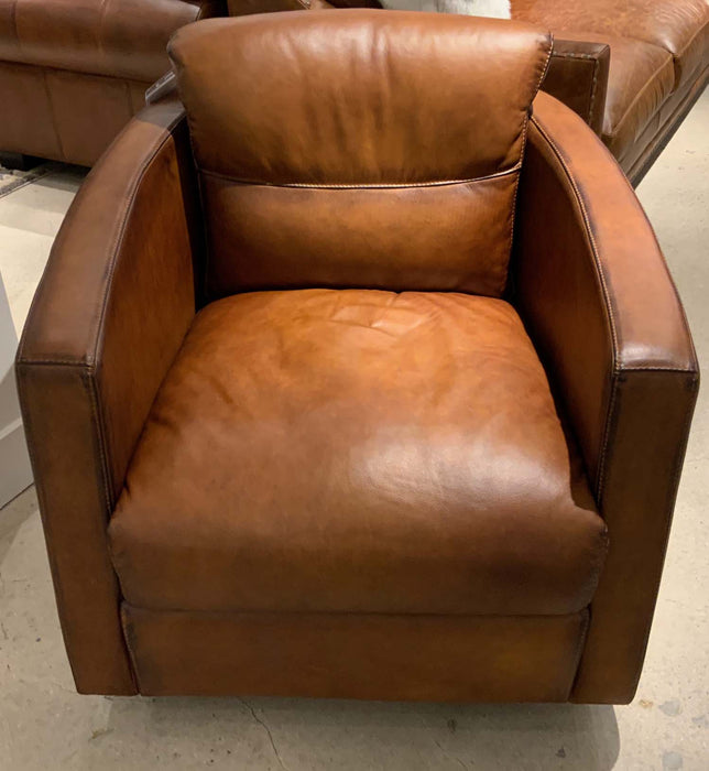 GFD Leather - Campbell All Leather Swivel Chair - X27-6M-DA - GreatFurnitureDeal