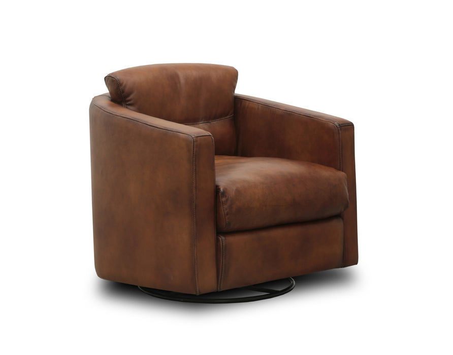 GFD Leather - Campbell All Leather Swivel Chair - X27-6M-DA - GreatFurnitureDeal