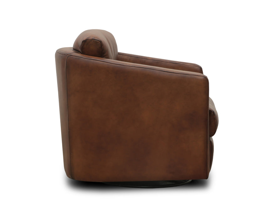 GFD Leather - Campbell All Leather Swivel Chair - X27-6M-DA - GreatFurnitureDeal