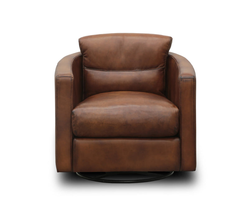 GFD Leather - Campbell All Leather Swivel Chair - X27-6M-DA - GreatFurnitureDeal
