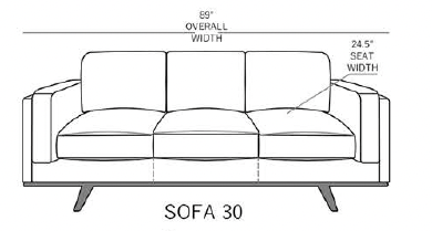 GFD Leather - Sampson All Leather Sofa - X32-30