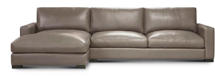 GFD Leather - Newport Left Arm Facing Chaise Two Piece Sectional - X33-32 53