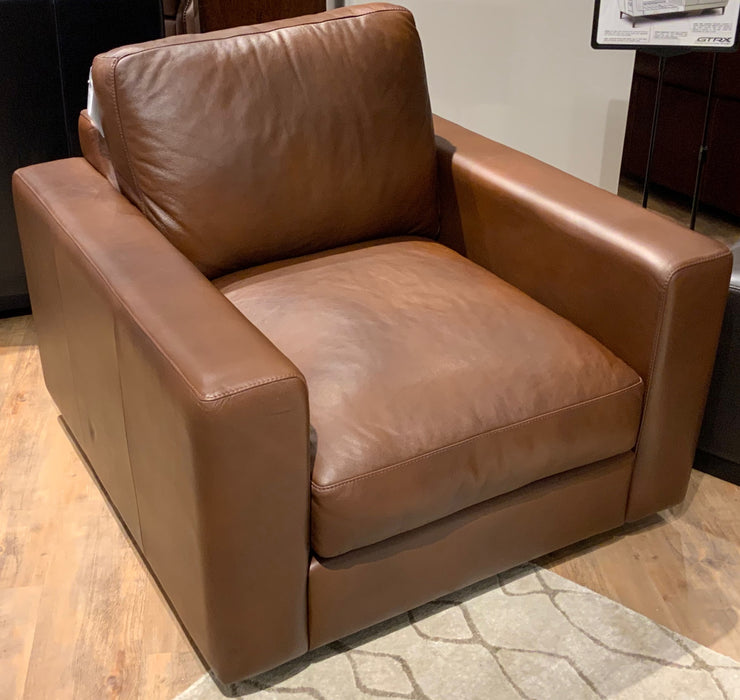 GFD Leather - Newport All Leather Chair - X33-10-PB - GreatFurnitureDeal