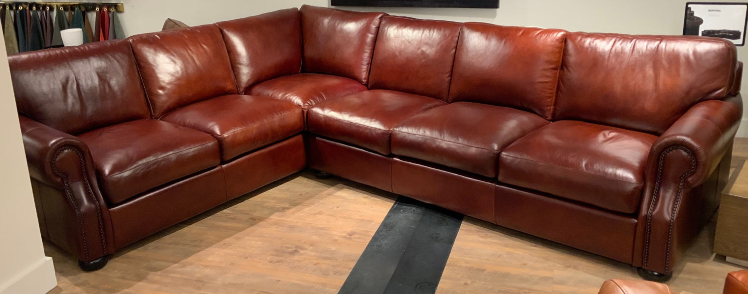 GFD Leather - Baxter Ii All Leather Right Arm Facing Sectional - X35A-33/34-SRB - GreatFurnitureDeal