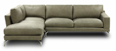 GFD Leather - Montreal All Leather Left Arm Facing Chaise Sectional - X38-33/54-PS - GreatFurnitureDeal