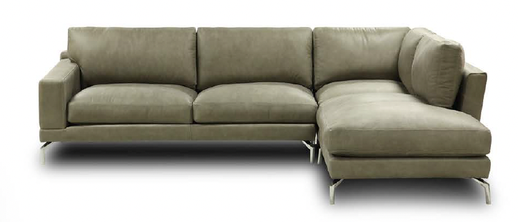 GFD Leather - Montreal All Leather Right Arm Facing Chaise Sectional - X38-32/55-PS