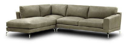 GFD Leather - Montreal All Leather Left Arm Facing Chaise Sectional - X38-33/54-PS - GreatFurnitureDeal