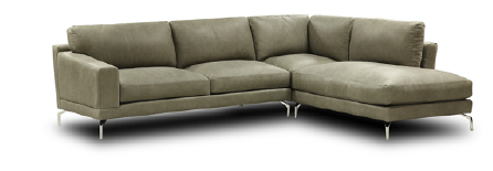 GFD Leather - Montreal All Leather Right Arm Facing Chaise Sectional - X38-32/55-PS