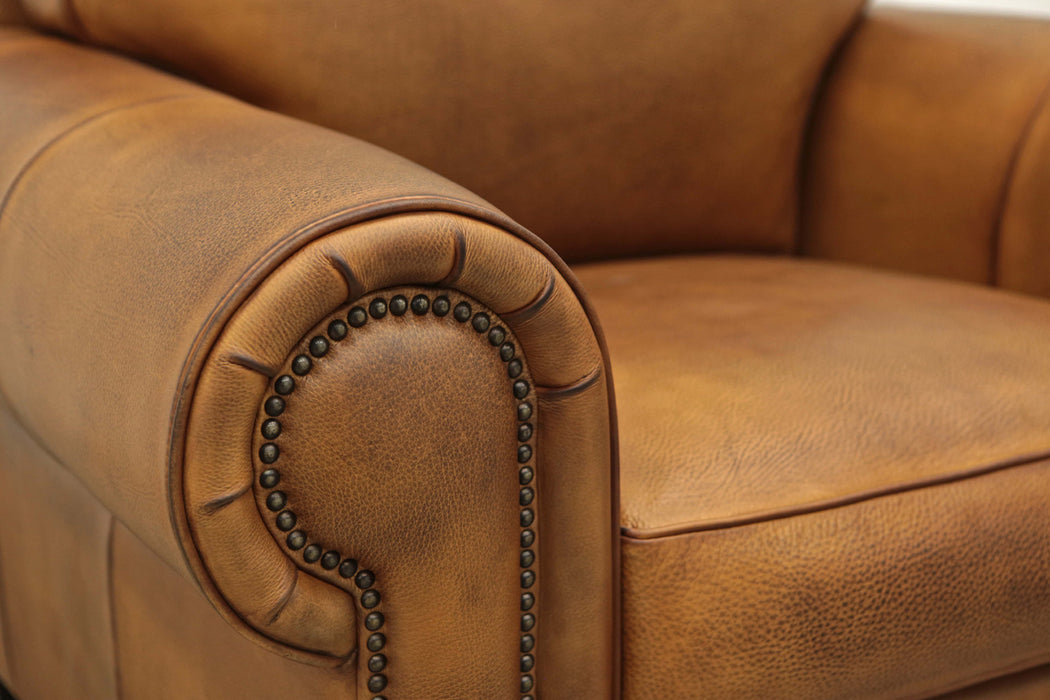 GFD Leather - Valencia Hand Antiqued All Leather Sofa - X6-30-DM