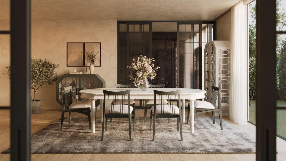Bramble - Grosvenor Butterfly Oval Extension Dining Table 80- 102" in Fruitwood - 76750FRW----- - GreatFurnitureDeal