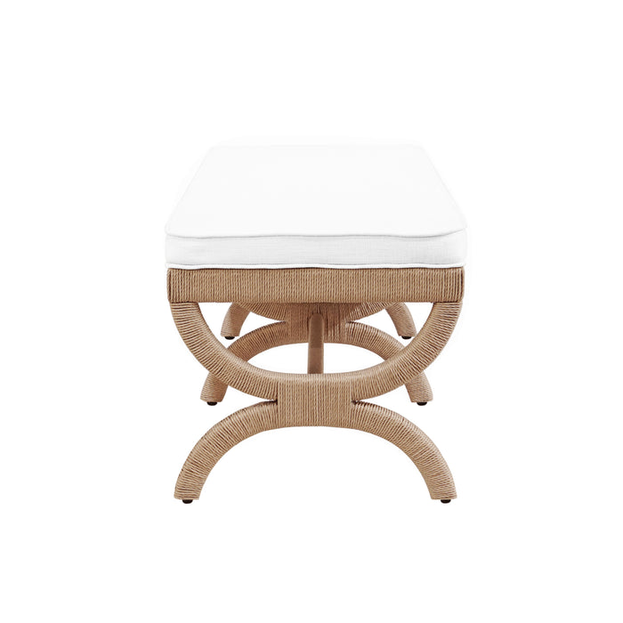 Worlds Away - Xanadu Bench in Natural - XANADU BENCH - GreatFurnitureDeal