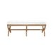 Worlds Away - Xanadu Bench in Natural - XANADU BENCH - GreatFurnitureDeal