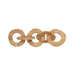 Worlds Away - Yolo Square Decorative Chain in Natural Rattan - YOLO - GreatFurnitureDeal