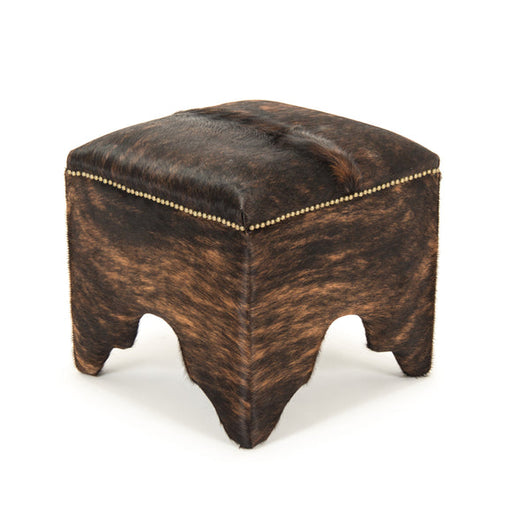 Zentique - Cow Hide Stool - ZEN007 Cow ED - GreatFurnitureDeal