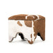 Zentique - Cow Hide Stool - ZEN007 Cow BRW - GreatFurnitureDeal