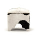 Zentique - Cow Hide Stool - ZEN007 Cow BW - GreatFurnitureDeal