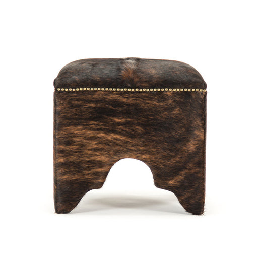 Zentique - Cow Hide Stool - ZEN007 Cow ED - GreatFurnitureDeal