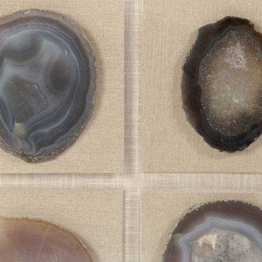 Zentique - Blue Geode in Acrylic Wall Art - ZEN38441C - GreatFurnitureDeal