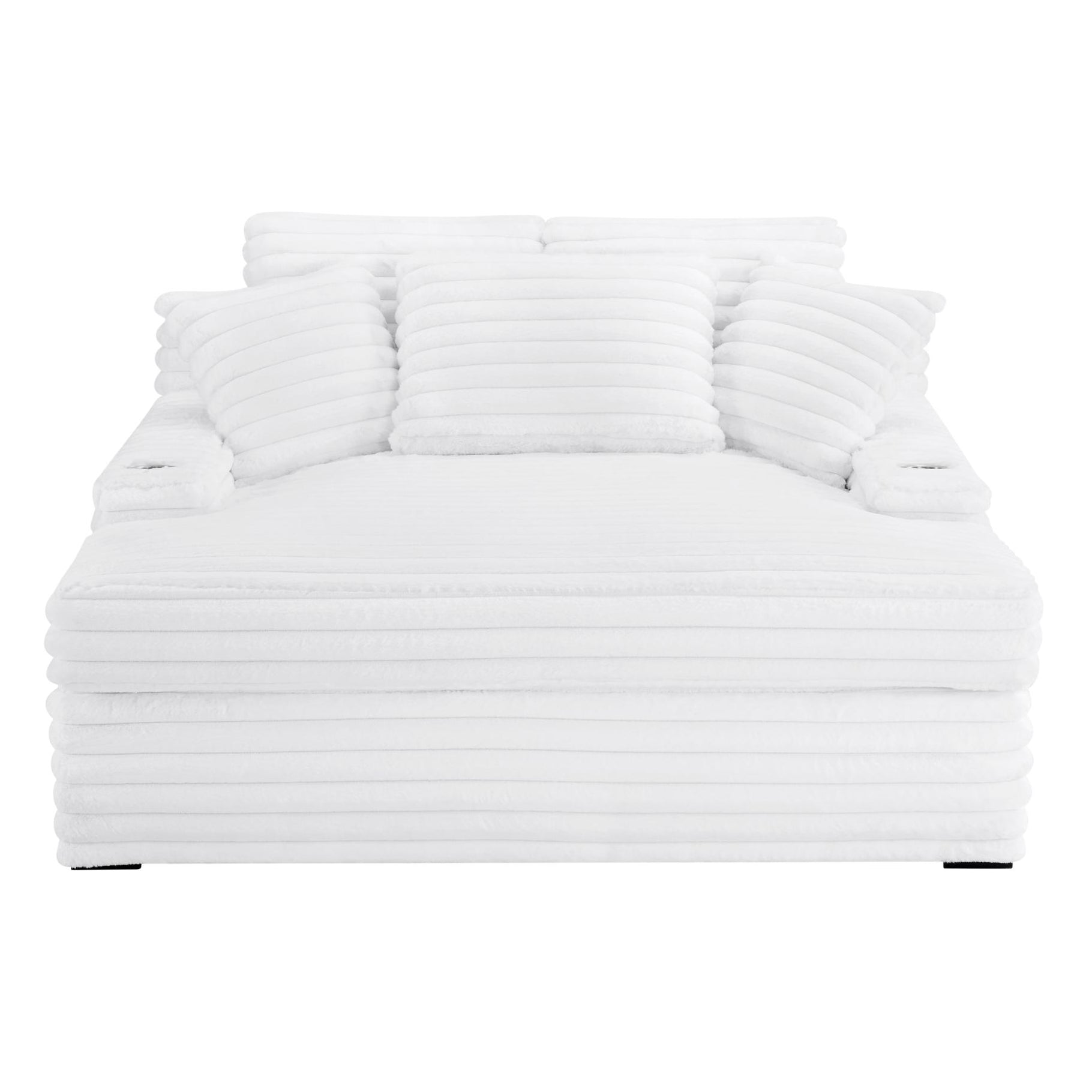 Grand Home Theatre Chaise Lounge w/ Dual Cupholders and Dual USB Charg