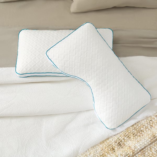 Malouf - FlexFill™ + Hyperchill™ King Shoulder Pillow - ZZKKSCPEHFSD - GreatFurnitureDeal