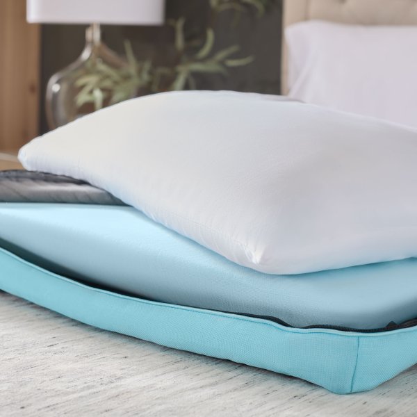 Malouf - Ice Cloud ™ Low Loft Queen Pillow - ZZQQLPICGF - GreatFurnitureDeal