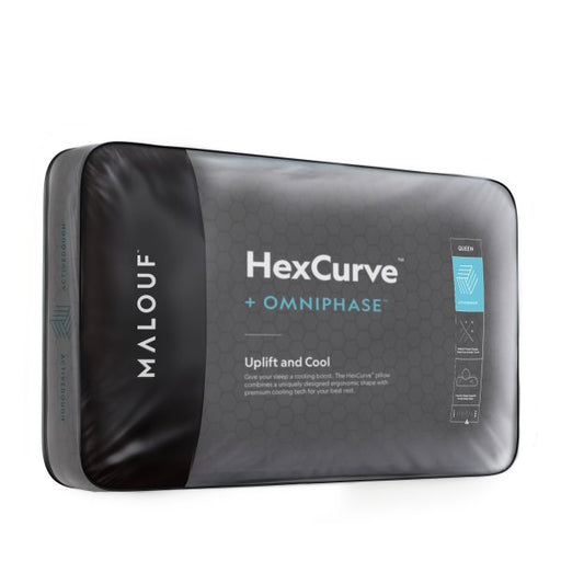 Malouf - HexCurve™ King Pillow - ZZKKX1XC - GreatFurnitureDeal