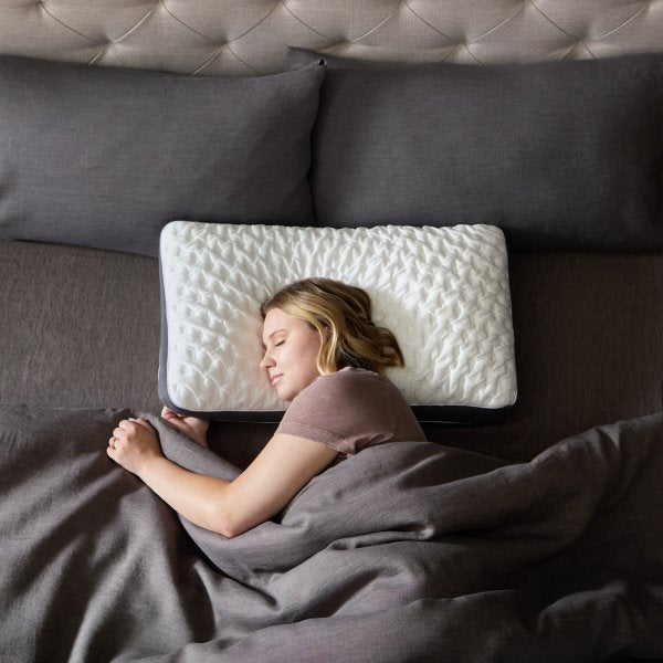 Malouf - Quilted Convolution™ Queen Pillow - ZZQQX2QC - GreatFurnitureDeal