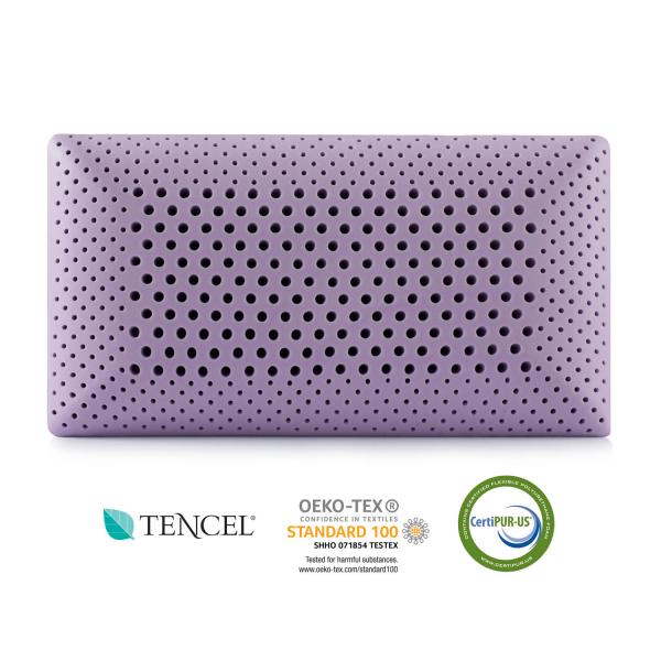Malouf - Zoned ActiveDough® Lavender Pillow - GreatFurnitureDeal