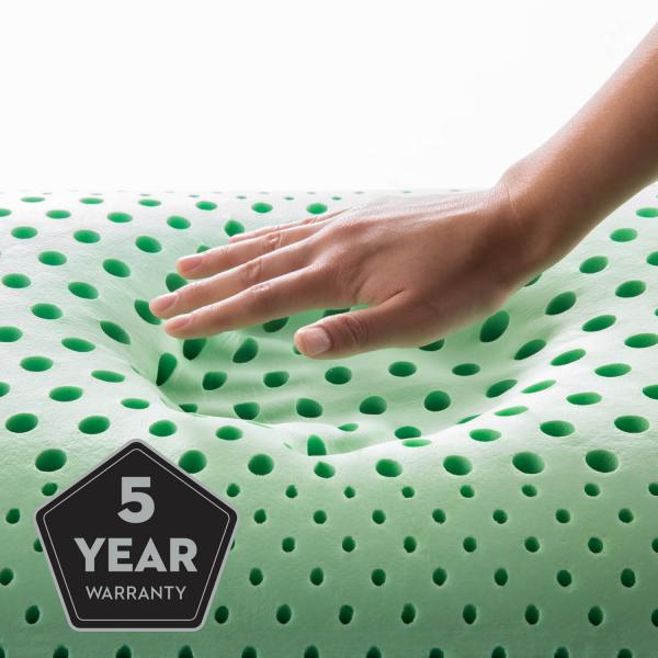 Malouf - Shoulder Zoned Dough® Memory Foam Peppermint Pillow - GreatFurnitureDeal