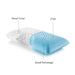 Malouf - Shoulder Zoned Gel Dough® Pillow - GreatFurnitureDeal