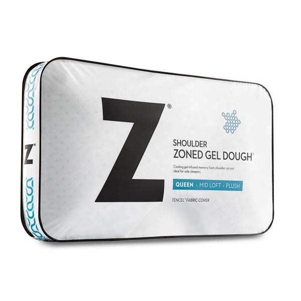 Malouf - Shoulder Zoned Gel Dough® Pillow - GreatFurnitureDeal