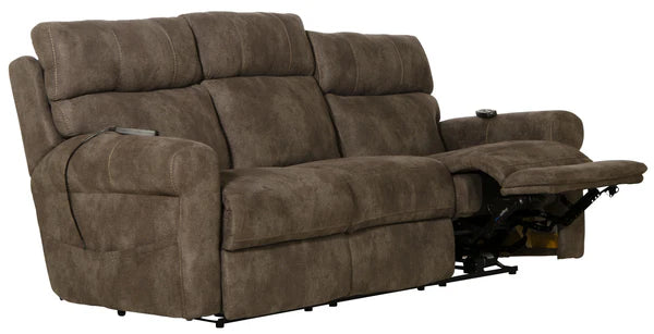 Catnapper - Tranquility 2 Piece Power Lay Flat Sofa Set in Pewter - 63015-63019