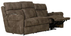 Catnapper - Tranquility Power Headrest Power Lay Flat Sofa w/CR3 Heat/Massage/Lumbar in Pewter - 63015 - GreatFurnitureDeal
