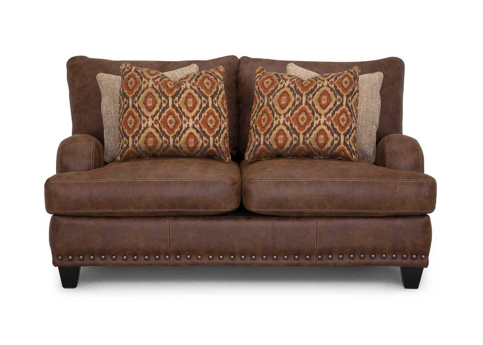 Franklin Furniture - 848 Indira Sofa and Loveseat Set in Ford Walnut - 84840-WALNUT-84820-WALNUT - GreatFurnitureDeal