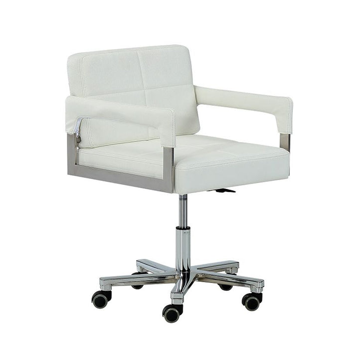 VIG Furniture - Modrest Craig Modern White Bonded Leather Office Chair - VGVCA508-WHT - GreatFurnitureDeal