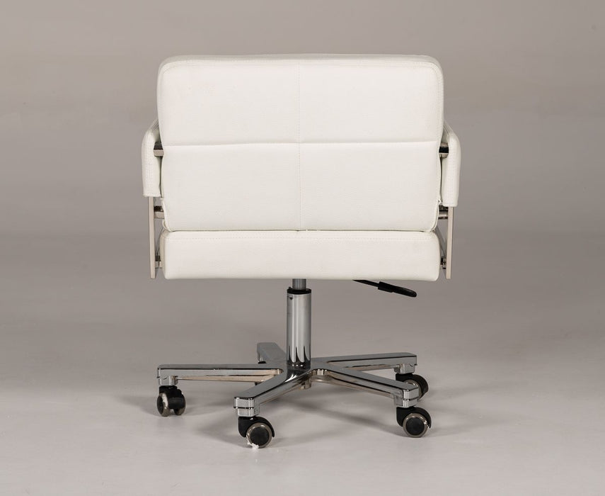 VIG Furniture - Modrest Craig Modern White Bonded Leather Office Chair - VGVCA508-WHT
