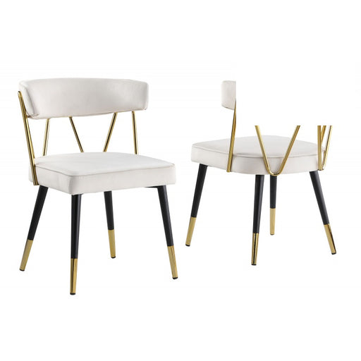 Mariano Furniture - A809 Dining Chair in Cream (Set of 2) - BM-A809-CRM - GreatFurnitureDeal