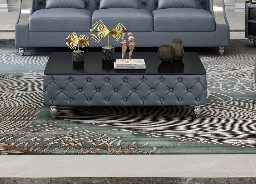 European Furniture - Mayfair Coffee Table Gray Color - EF-90281-CT - GreatFurnitureDeal