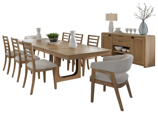 Parker House - Escape 10 Piece Dining Table Set in Glazed Natural Oak - DESC-10PC-84REC-72-2118 - GreatFurnitureDeal