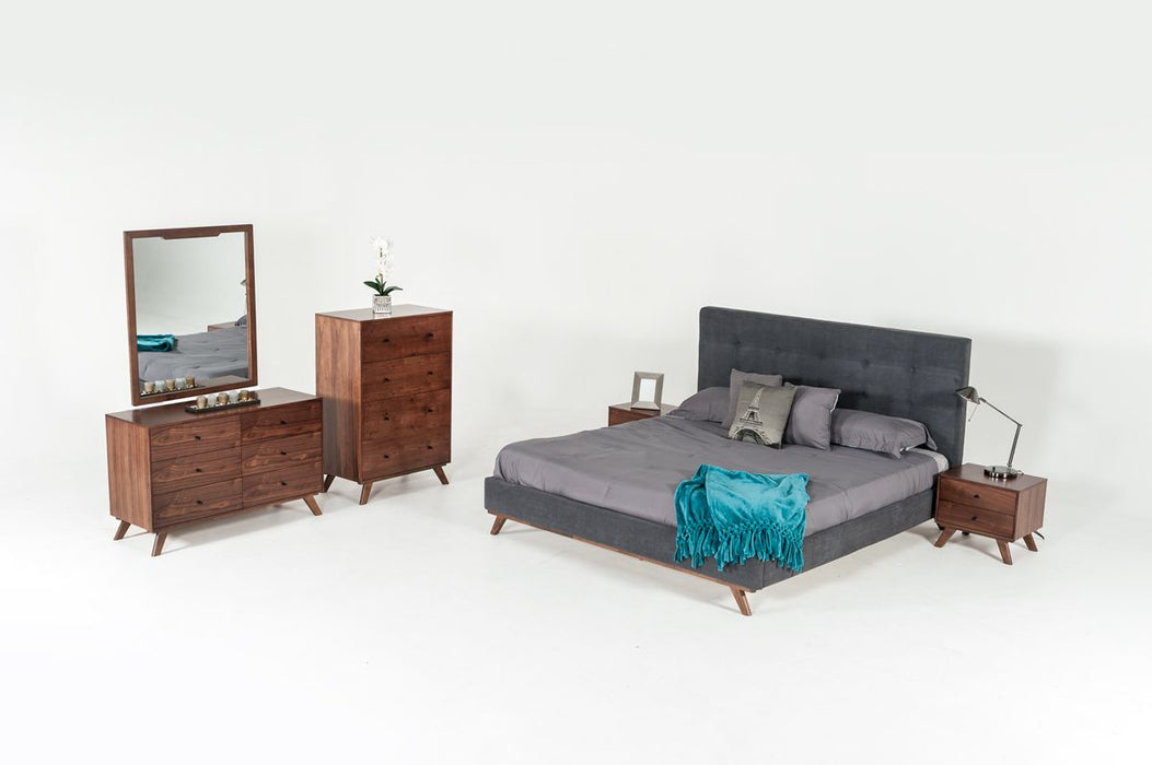 VIG Furniture - Modrest Addison Mid-Century Modern Walnut Nightstand - VGMABR-38-NS