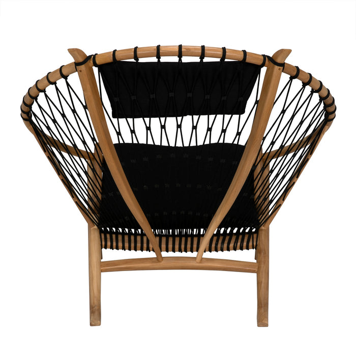 Noir Furniture - Mateo Chair, Bleached Teak - AE-113BT - GreatFurnitureDeal