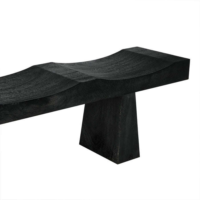 NOIR Furniture - Shibumi Bench in Burnt Black Finish - AE-150BB
